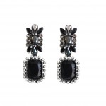 Moria Dark Onyx Gems Statement Earrings